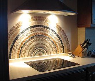 Diseño de cocina con mosaico en Elche