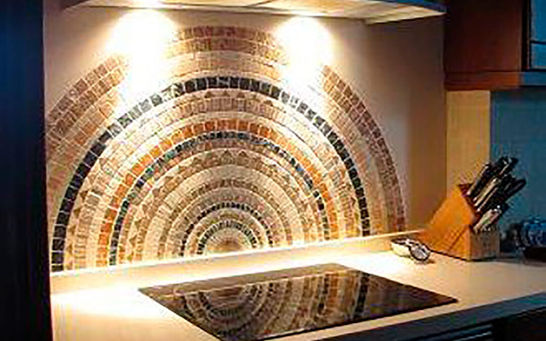 Antiguo-Diseño de cocina con mosaico en Elche
